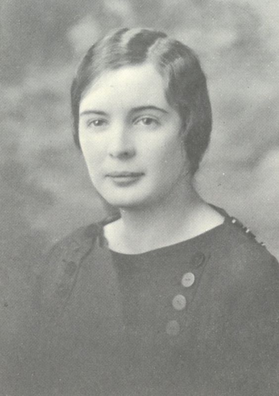 Gertrude Barber at Erie's Villa Maria Academy in 1928